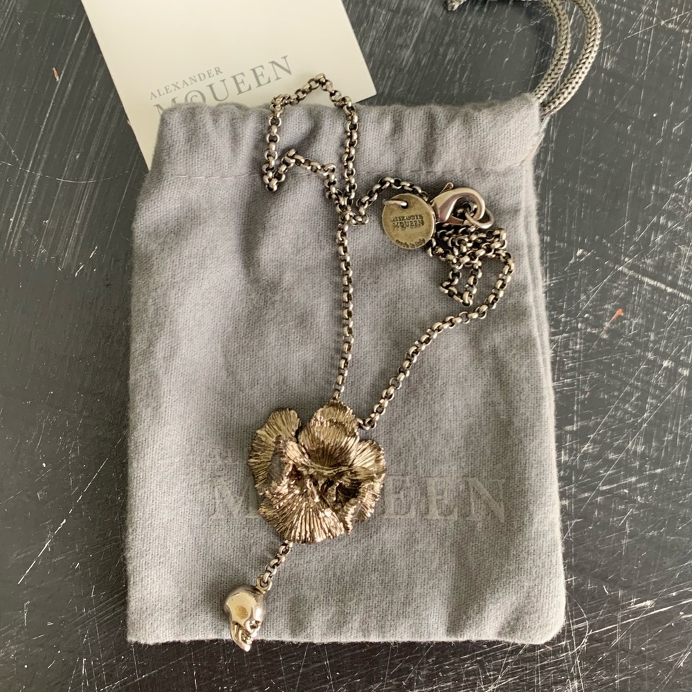 Alexander McQueen Iris and Skull Necklace - Picture 12 of 17